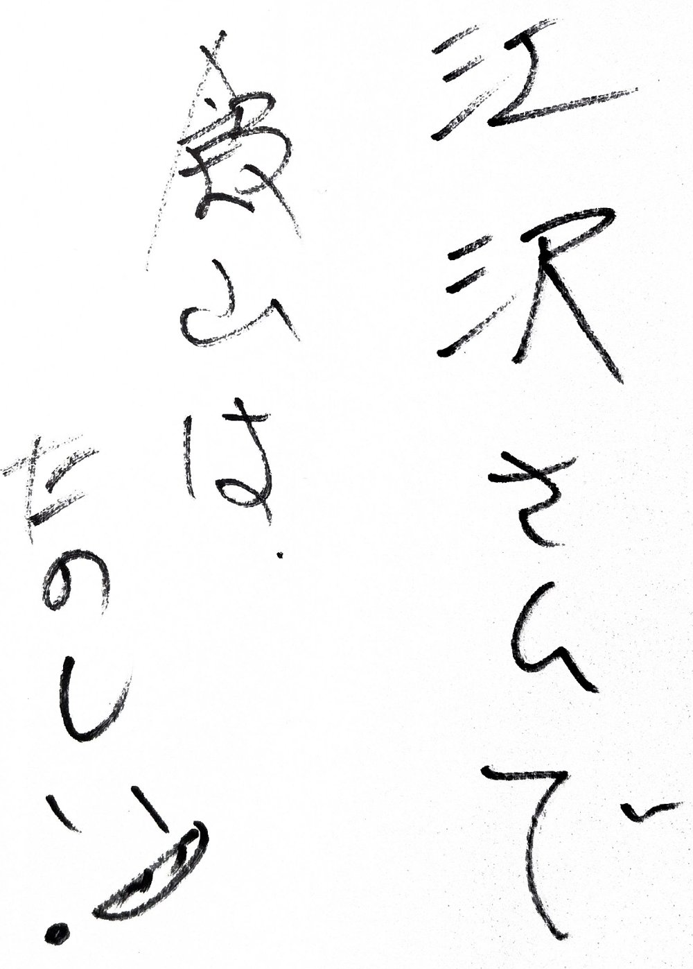 手書きのお便り(飯山市民)